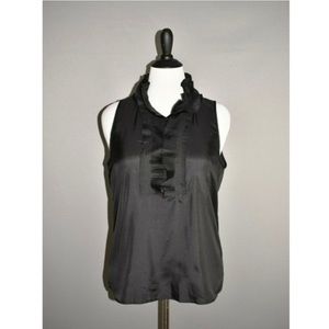 J crew Ruffle Silk Blouse